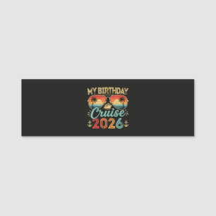 My Cruise 2026 Party Cruise Vacation Name Tag