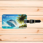 My Cruising Luggage Cruise Ship  Luggage Tag<br><div class="desc">This design may be personalized in the area provided by changing the photo and/or text. Or it can be customized by clicking Personalize this Template and then choosing the click to customize further option and delete or change the color of the background, add text, change the text color or style,...</div>
