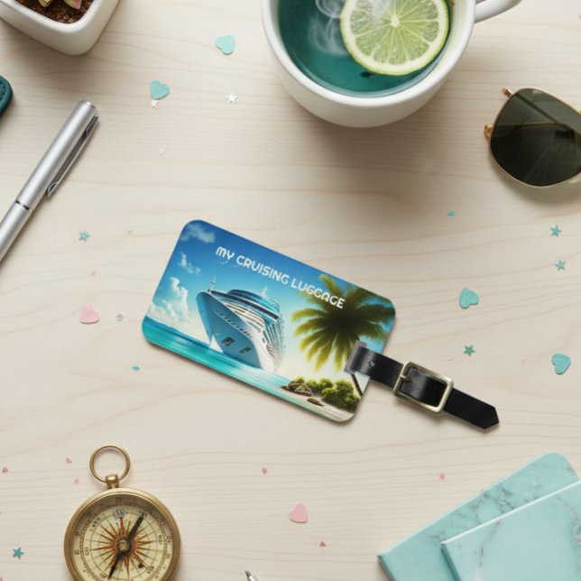 My Cruising Luggage Cruise Ship  Luggage Tag (Creator Uploaded)