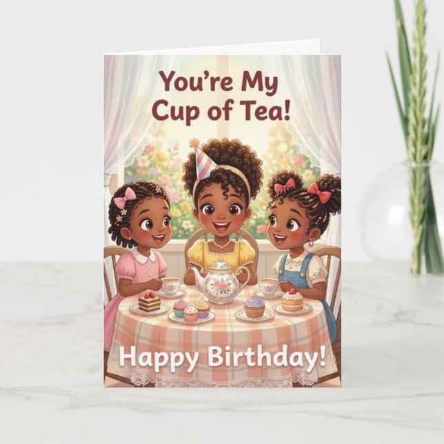 My Cup of Tea Birthday Card (Front)
