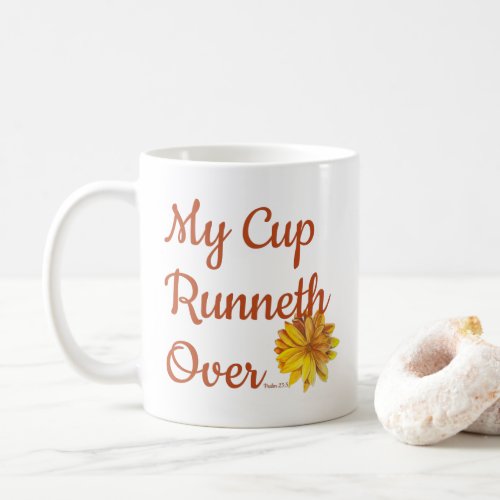 My Cup Runneth Over Sunflower Mug Ps 235