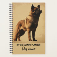 My Custom Dog Name Akita Portrait