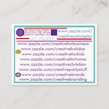 My Custom Zazzle Business Cards by CREATIVEforBUSINESS at Zazzle