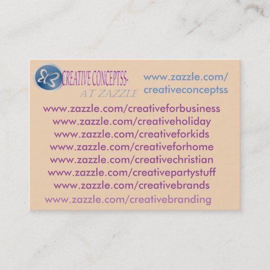 my custom zazzle business cards
