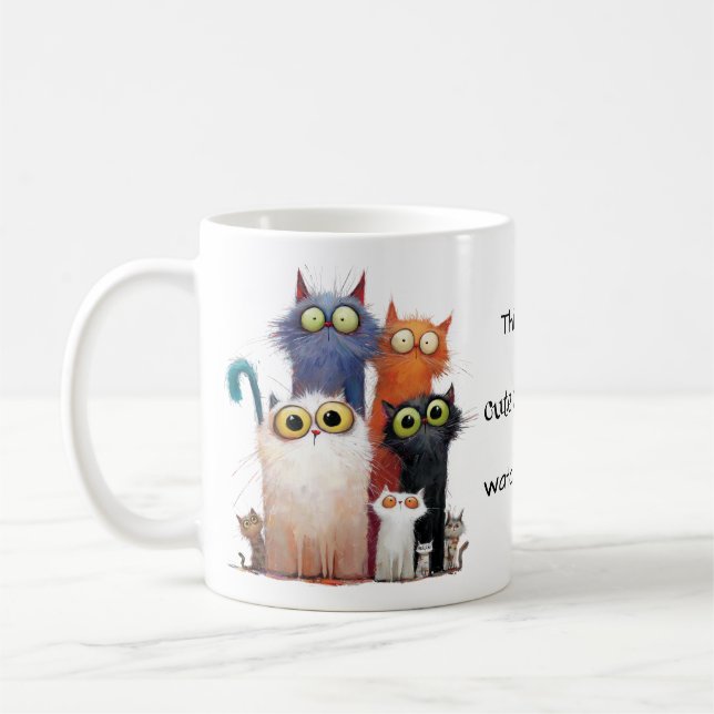 My Cute Cat Videos Watching Coffee Mug (Left)