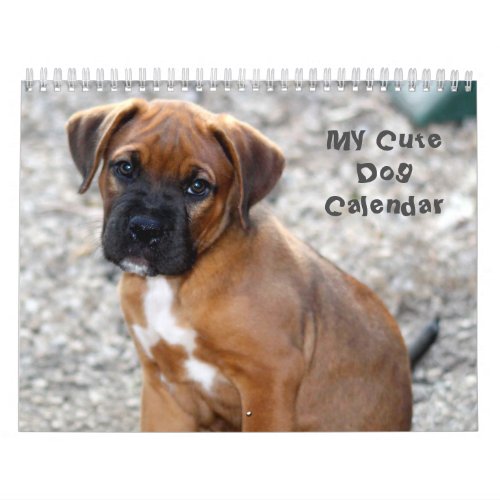 My Cute Dog Calendar