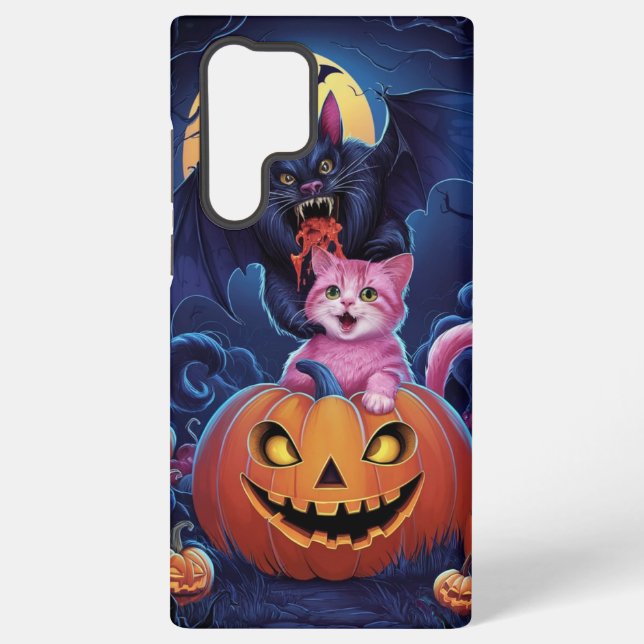 My Cute ketty withe Vampire Bat in case! Samsung Galaxy Case (Back)
