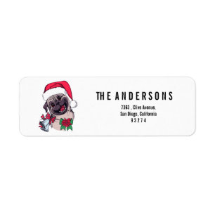 My cute little Puppy Merry Christmas Label