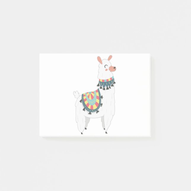 My Cute Llama Post-it Notes (Front)