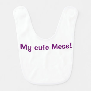My cute mess Template text Bib