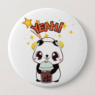 My Cute Party Panda Button