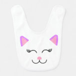 My Cute Pink Kitty Baby Bib