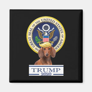 My Dachshund For Trump Magnet