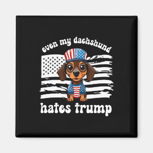 My Dachshund Hates Trump Dogs Kamala Harris Vote Magnet
