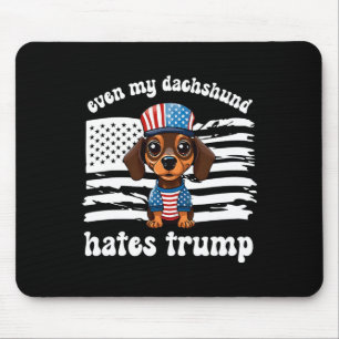My Dachshund Hates Trump Dogs Kamala Harris Vote Mouse Pad