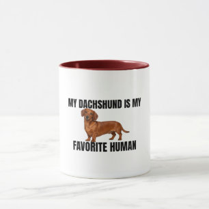 My Dachshund Is My Favorite Human Mug