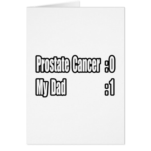 My Dad Beat Prostate Cancer (Scoreboard) Cards (Front)