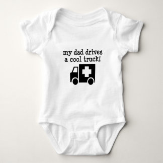 My Dad Drives a cool truck Baby Bodysuit