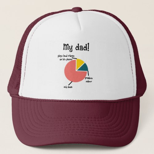 My Dad Funny Traits Custom Surprises For Father Trucker Hat