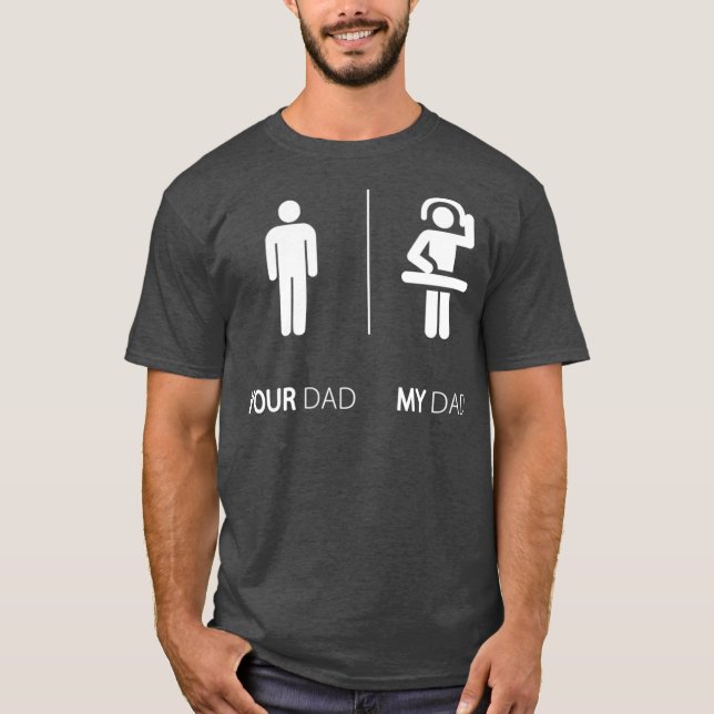 My Dad Is A DJ Funny Disk Jockey DJ  Gift T-Shirt (Front)