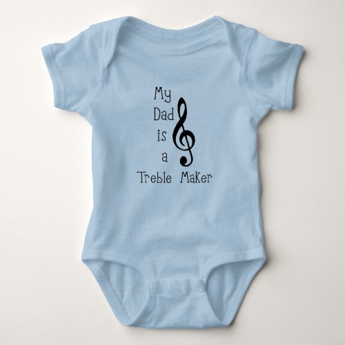 My dad is a Musician Baby Bodysuit
