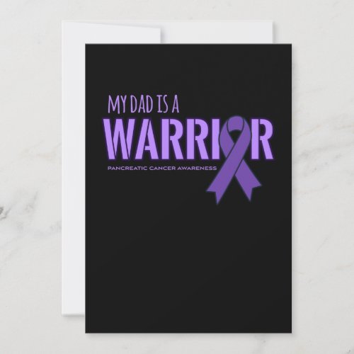 My Dad is a Warrior Pancreatic Cancer Awareness Save The Date
