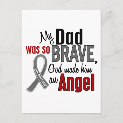 My Dad Is An Angel 1 Brain Cancer Postcard