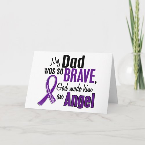 My Dad Is An Angel Pancreatic Cancer Card