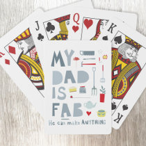 My Dad is Fab Poker Cards