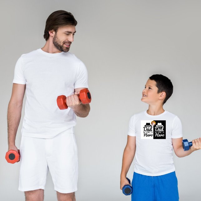 My Dad Is My Hero| Father's Day Special With Photo T-Shirt (Creator Uploaded)