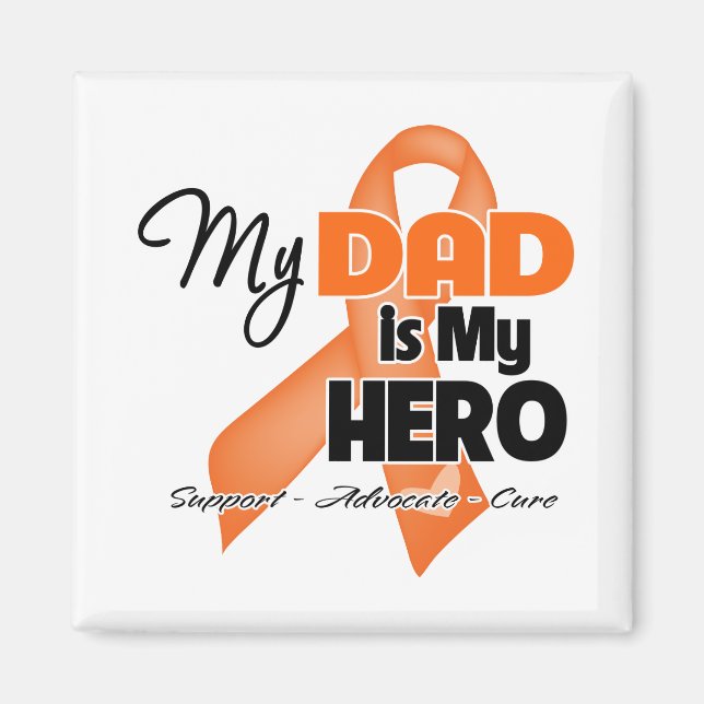 My Dad is My Hero - Leukemia Magnet (Front)