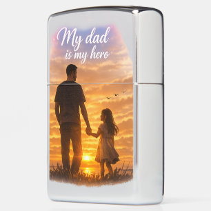 My Dad Is My Hero Lighter Gift
