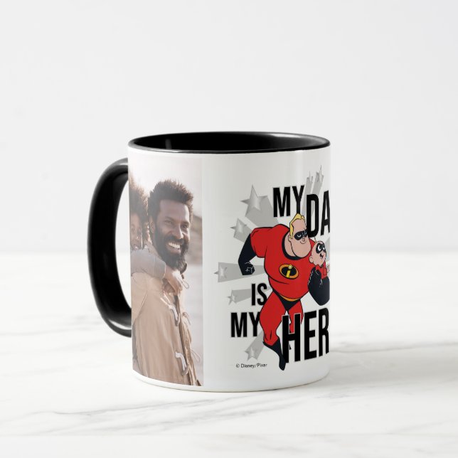 My Dad Is My Hero Photo Mug (Front Left)