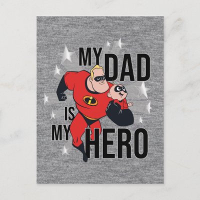 My Dad Is My Hero Postcard