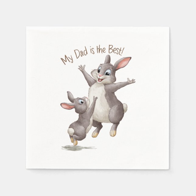 My Dad Is The Best Napkins (Front)