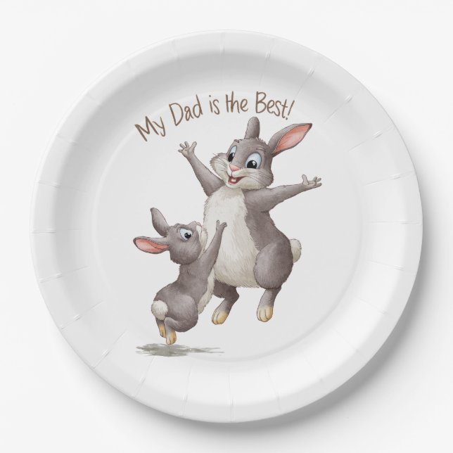 My Dad Is The Best Paper Plates (Front)