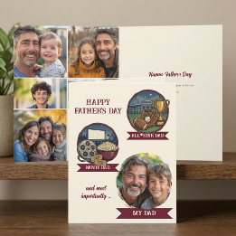 My Dad Movie All Star Photo Collage Fathers Day Card