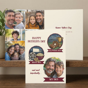 My Dad Movie All Star Photo Collage Fathers Day Card