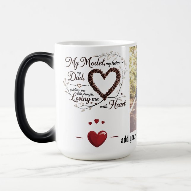 My Dad, My Hero – 15 oz Magic Morphing Mug (Left)