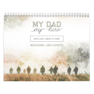 My Dad My Hero Deployment Countdown for Kids Calendar