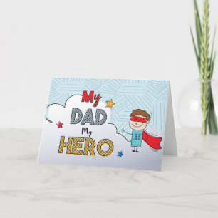 My Dad My Hero Father's Day Card