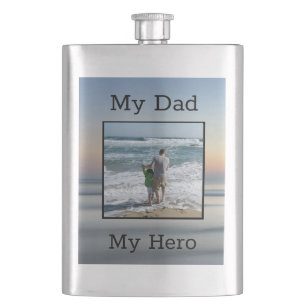 My Dad My Hero Flask