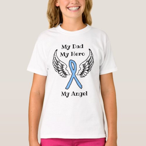 My Dad My Hero Prostate Cancer Awareness Ribbon T_Shirt