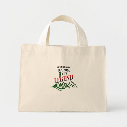 my dad my legend fathers day gift mini tote bag