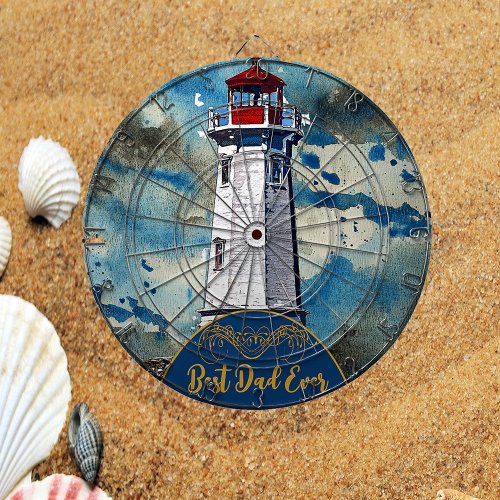 My Dad My Lighthouse Best Dad Ever Fathers Day Dart Board