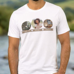 My Dad Photo Bookish Dad Coffee Dad T-Shirt Tri-Blend Shirt