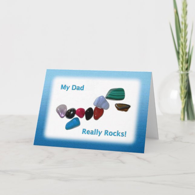 My Dad Really Rocks Card (Front)