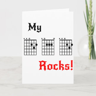 My DAD Rocks - Birthday, Father's Day, etc. Card