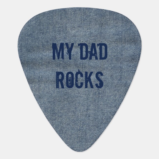 My Dad Rocks Fathers Day Gift for Guitarist Jeans 