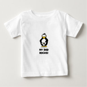my dad rocks penguin baby T-Shirt